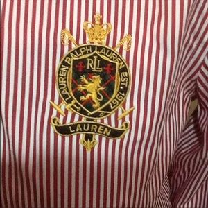 Ralph Lauren “candy cane” striped button-down